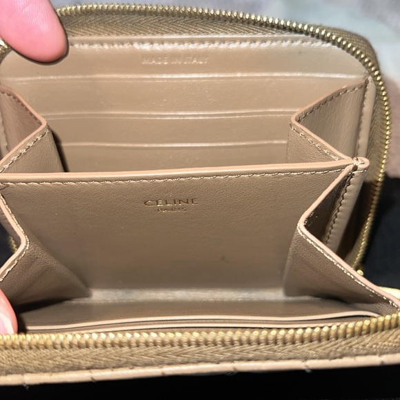Celine small leather zip wallet - Picture 7 of 10